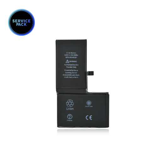 [107082002095] Batterie d'origine avec adhésif préinstallé pour iPhone X - SERVICE PACK