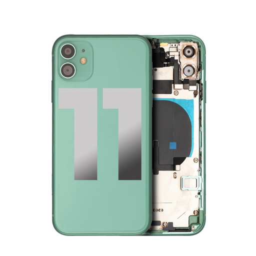 Châssis avec nappes pour iPhone 11 - Grade A - avec Logo - Vert - original occasion