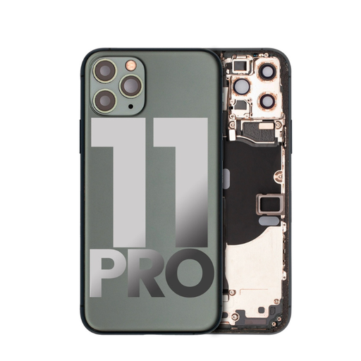 Châssis avec nappes pour iPhone 11 Pro - Grade A - avec Logo - Vert Minuit - original occasion