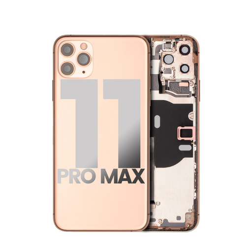 [107082009887] Châssis avec nappes pour iPhone 11 Pro Max - Grade A (avec Logo) - Or