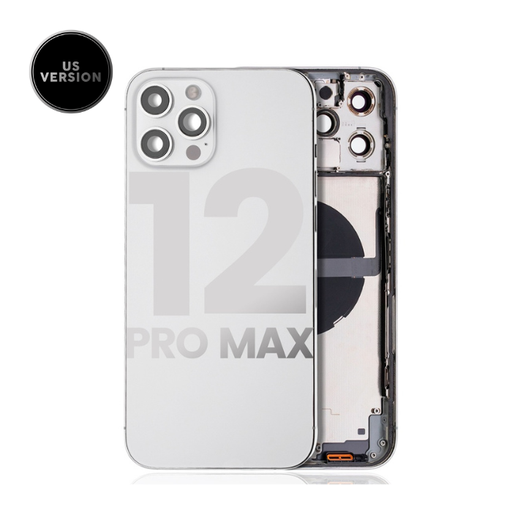 Châssis avec nappes pour iPhone 12 Pro Max - Grade A - avec Logo - Version US - Argent - original occasion