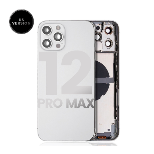 [107082089978] Châssis avec nappes pour iPhone 12 Pro Max - Grade A (avec Logo) - Version US - Argent
