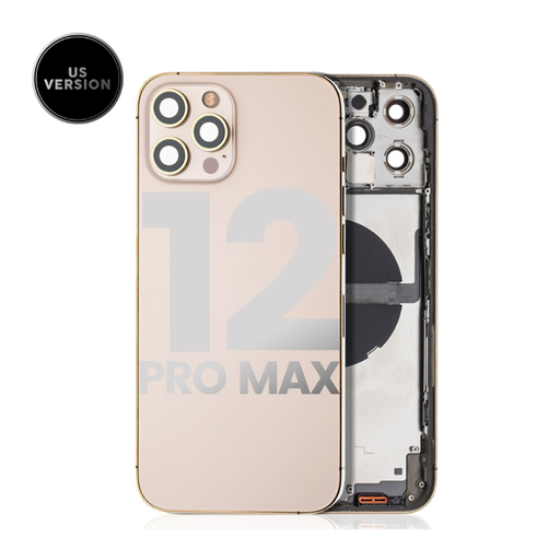 Châssis avec nappes pour iPhone 12 Pro Max - Grade A - avec Logo - Version US - Or - original occasion