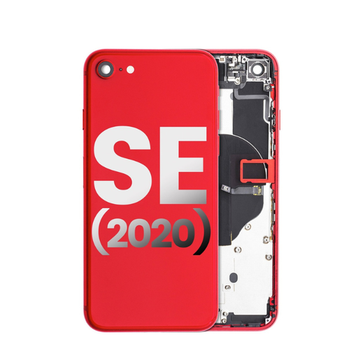 Châssis avec nappes pour iPhone SE 2020 - Grade A - avec logo - Rouge - original occasion