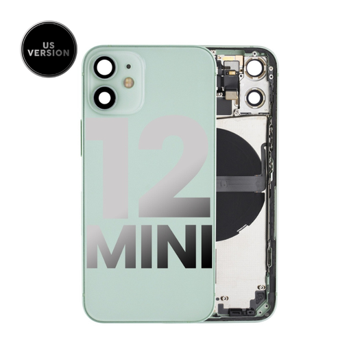 Châssis avec nappes pour iPhone 12 Mini - Grade A - avec Logo - Version US - Vert - original occasion