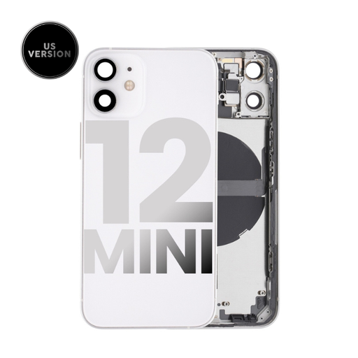 Châssis avec nappes pour iPhone 12 Mini - Grade A - avec Logo - Version US - Blanc - original occasion