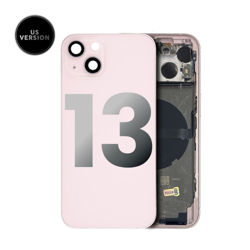 Châssis avec nappes pour iPhone 13 - Grade A - avec Logo - Version US - Rose - original occasion