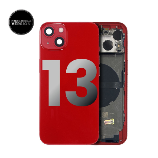 [107082089430] Châssis avec nappes pour iPhone 13 - Grade A - avec Logo - Version Internationale - Rouge