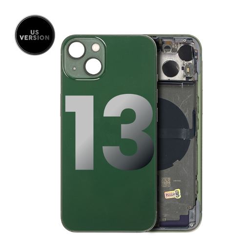[107082111025] Châssis avec nappes pour iPhone 13 - Grade A - avec Logo - Version US - Vert