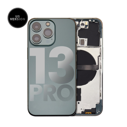 Châssis avec nappes pour iPhone 13 Pro - Grade A - avec logo - Version US - Vert Alpin - original occasion