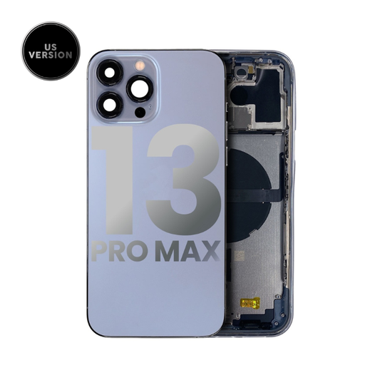 Châssis avec nappes pour iPhone 13 Pro Max - Grade A - avec Logo - Version US - Bleu - original occasion