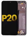 Bloc écran LCD avec châssis compatible Huawei P20 - Reconditionné - Noir