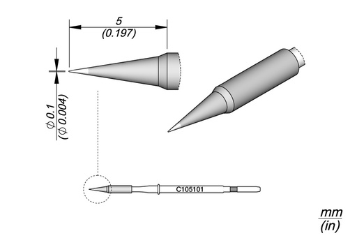 [C105101] Panne conique Ø 0,1 - JBC - C105101