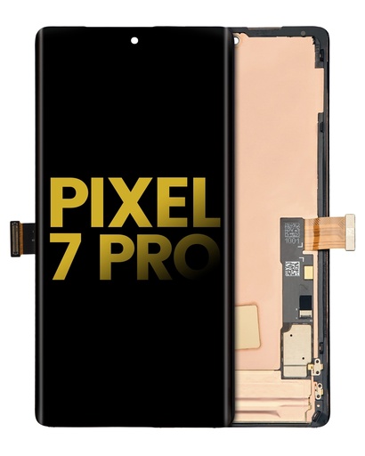 Bloc écran OLED - sans lecteur d'empreinte pour Google Pixel 7 Pro - Avec châssis - Reconditionné