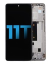 Bloc écran LCD avec châssis pour XIAOMI 11T - Aftermarket Incell - Blanc Clair de Lune