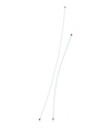 Antenne pour SAMSUNG A20 - A205 A50 - A505 - Set de 2 Pieces