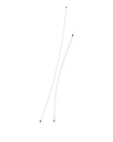 Antenne compatible SAMSUNG A20 - A205 A50 - A505 - Set de 2 Pieces