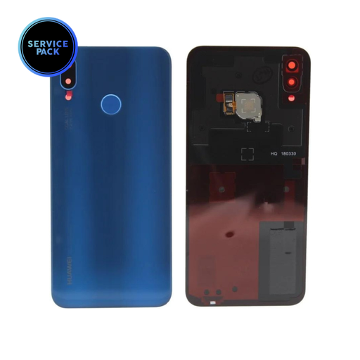 [02351VNU] Vitre arrière pour Huawei P20 Lite - Bleu - SERVICE PACK