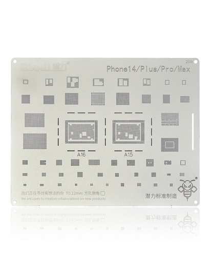 Stencil pour iPhone 14 à 14 Pro Max - QianLi