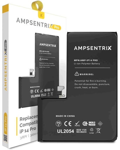 [107082128692] Batterie compatible iPhone 14 Pro - AmpSentrix Pro