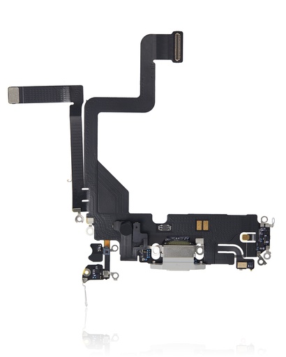 Connecteur de charge avec nappe pour iPhone 14 Pro - Premium - Argent