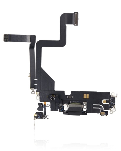 Connecteur de charge avec nappe pour iPhone 14 Pro - Premium - Noir