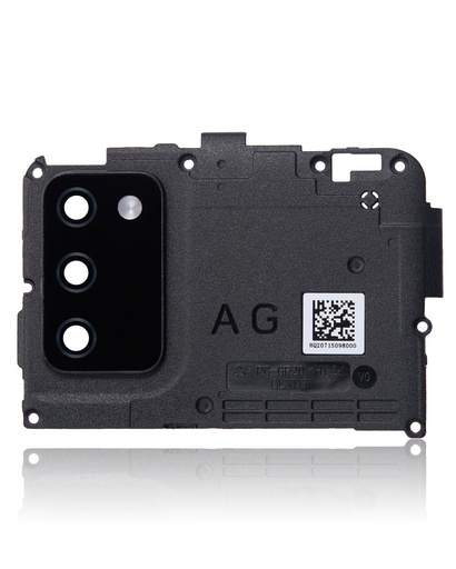 Plaque de support carte mere avec lentille arriere pour SAMSUNG A02S A025 - Noir - Version G