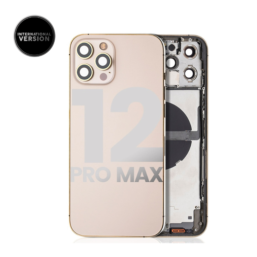 Châssis avec nappes pour iPhone 12 Pro Max - Version Internationale - Grade A - avec Logo - Or - original occasion