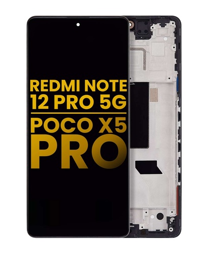 Bloc écran OLED avec châssis compatible Xiaomi Redmi Note 12 Pro - Note 12 Pro Plus - Reconditionné - Toutes couleurs