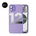 Châssis avec nappes pour iPhone 12 - Grade A  - avec logo - Version Internationale - Mauve