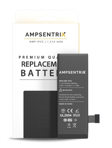 [107082000432] Batterie compatible pour iPhone 5C - Ampsentrix