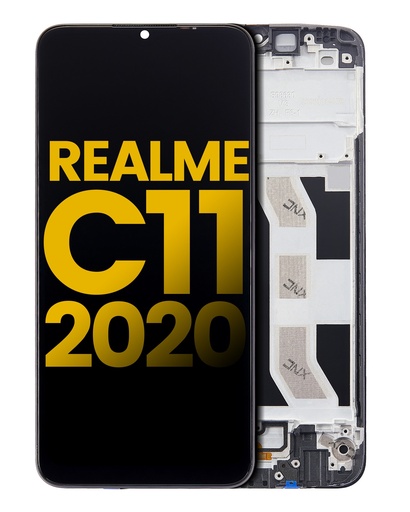[107082115801] Bloc écran LCD avec châssis compatible Realme C11 2020 - Reconditionné - Toutes couleurs