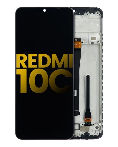 [107082127201] Bloc écran LCD avec châssis compatible Xiaomi Redmi 10C - Reconditionné - Toutes couleurs