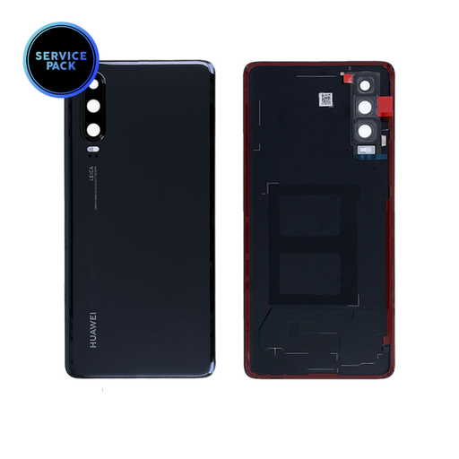 [0235NMM] Vitre arrière pour Huawei P30 - Noir - SERVICE PACK