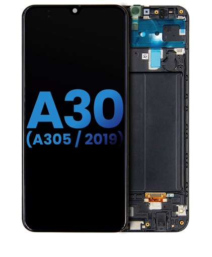 Bloc écran LCD avec châssis pour SAMSUNG A30 - A305 - Aftermarket Incell - Toutes couleurs