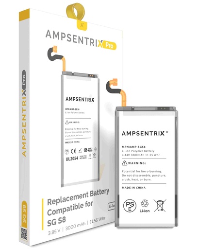 [107082015548] Batterie compatible SAMSUNG S8 - AmpSentrix Pro