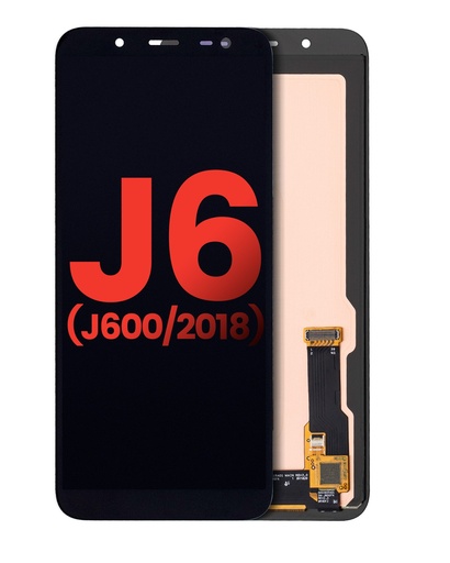 Bloc écran OLED sans châssis pour SAMSUNG J6 J600 - Aftermarket Plus - Noir