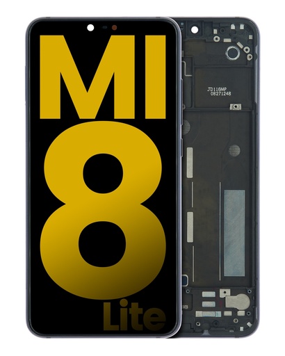 [107082121102] Bloc écran LCD avec châssis pour Xiaomi Mi 8 Lite - Reconditionné - Noir