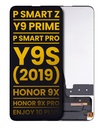 Bloc écran LCD sans châssis pour HUAWEI P Smart Z 2019 - P Smart Pro 2019 - Y9 Prime 2019 - Y9S 2019 - Honor 9X - 9X Pro - Reconditionné - Toutes couleurs