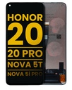 Bloc écran LCD sans châssis pour Honor 20 - 20 Pro - HUAWEI Nova 5T - 5I Pro - Reconditionné - Midnight Black
