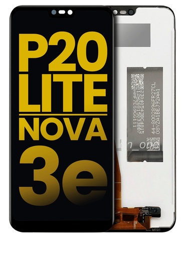 Bloc écran LCD sans châssis pour HUAWEI P20 Lite - Nova 3E - Reconditionné - Noir