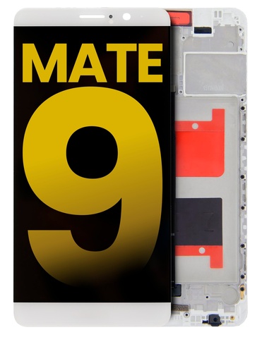 Bloc écran LCD avec châssis pour HUAWEI Mate 9 - Reconditionné - Blanc