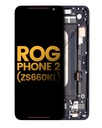 Bloc écran OLED avec châssis pour Asus ROG Phone 2 - ZS660KL - Reconditionné - Noir
