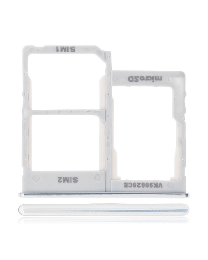 Tiroir Double SIM pour SAMSUNG A40 - A405 - Blanc
