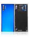 Vitre arrière sans logo avec adhésif et lentille pour SAMSUNG Note 10 Plus - Aftermarket Plus - Bleu