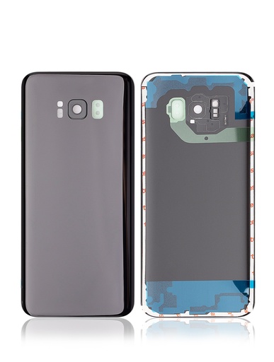 [107082011652] Vitre arrière compatible SAMSUNG S8 Plus - Sans Logo - Noir