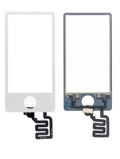 [107082066304] Vitre tactile compatible pour iPod Nano 7 - Blanc