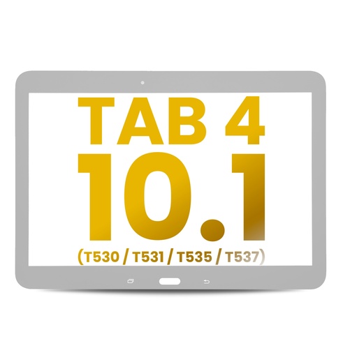 [107082013529] Vitre tactile compatible pour SAMSUNG Tab 4 10.1" - T530 / T531 / T535 / T537 - Blanc