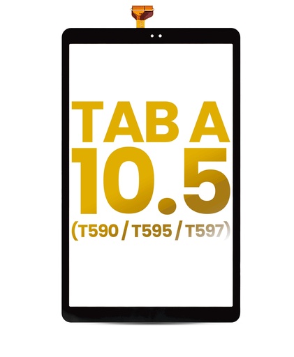 [107081016703] Vitre tactile compatible SAMSUNG Tab A 10.5 - T590 - T595 - T597 - Noir