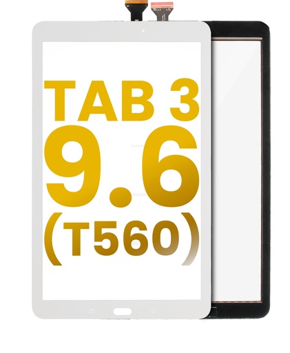 Vitre tactile compatible SAMSUNG Tab E 9.6" - T560 - Blanc